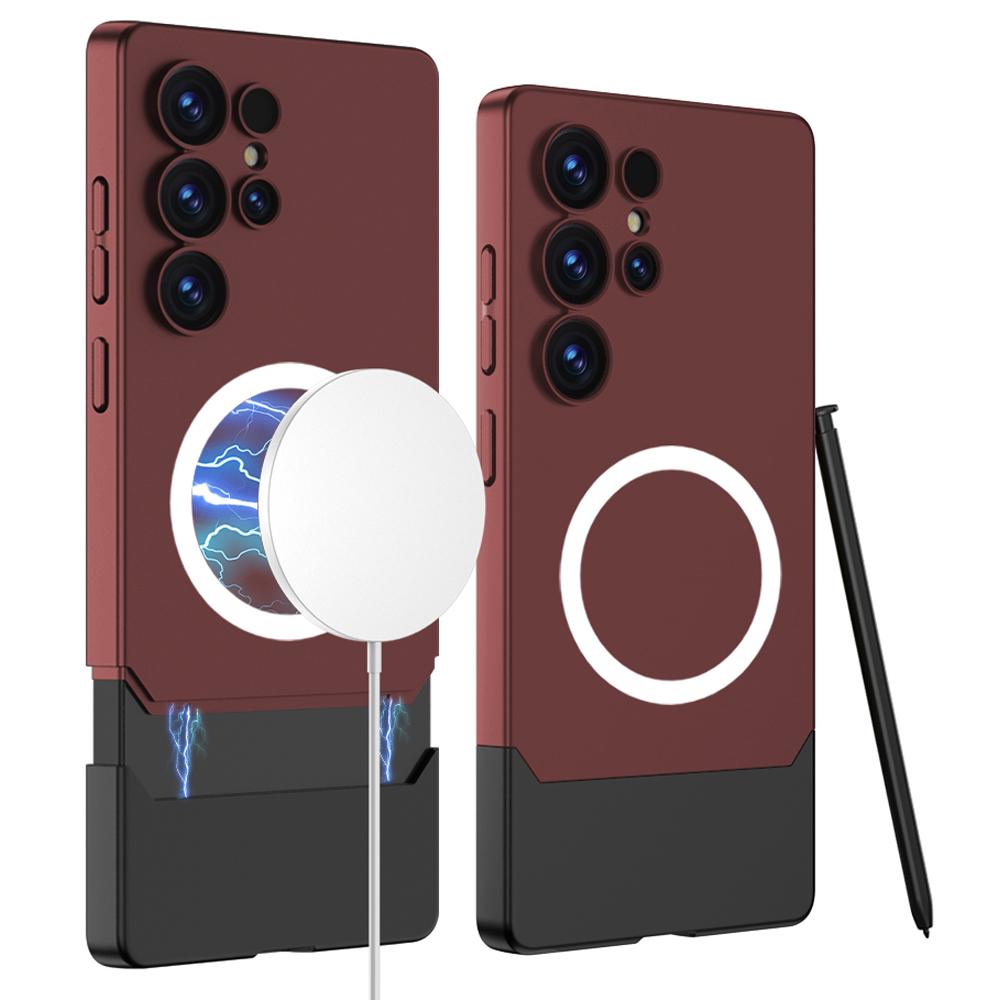 

GKK For Samsung Galaxy S24 Ultra Protective Case Detachable Magnetic PC Phone Case Red/Black