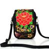 Women 2025 New Shoulder Bag Travel Pouch Vintage Floral Embroidered Crossbody Zip Bag Embroidered Mobile Phone Bag