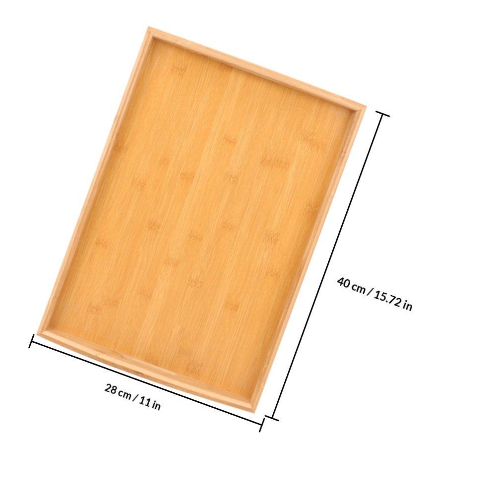 

Elegant Bamboo Serving Platter for Condiments Candies Dried Fruit Chocolate Dessert Appetizers Portable Tray for Kitchen Bedroom