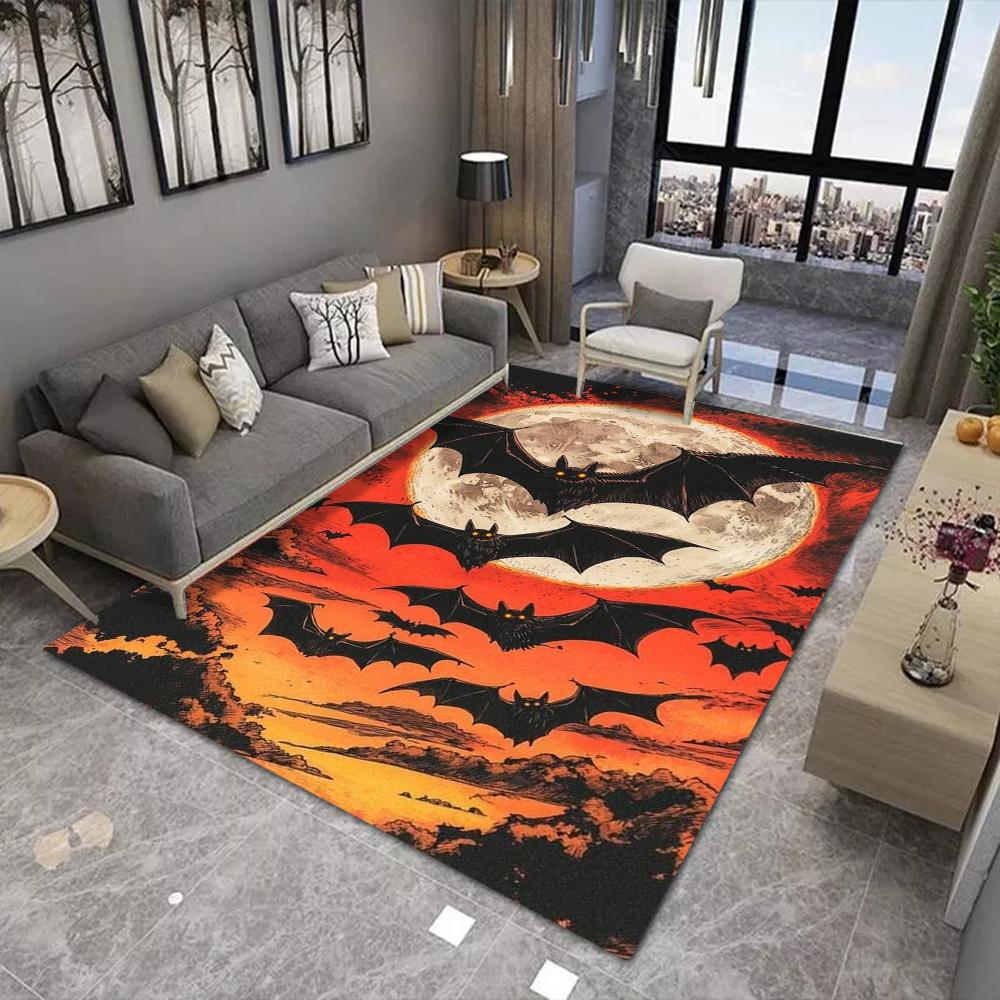 

Коврик для пола с принтом летучих мышей на Хэллоуин, Нескользящий придверный коврик для гостиной, Праздничный домашний декор на Рождество, Домашний декор на Хэллоуин 40x60cm