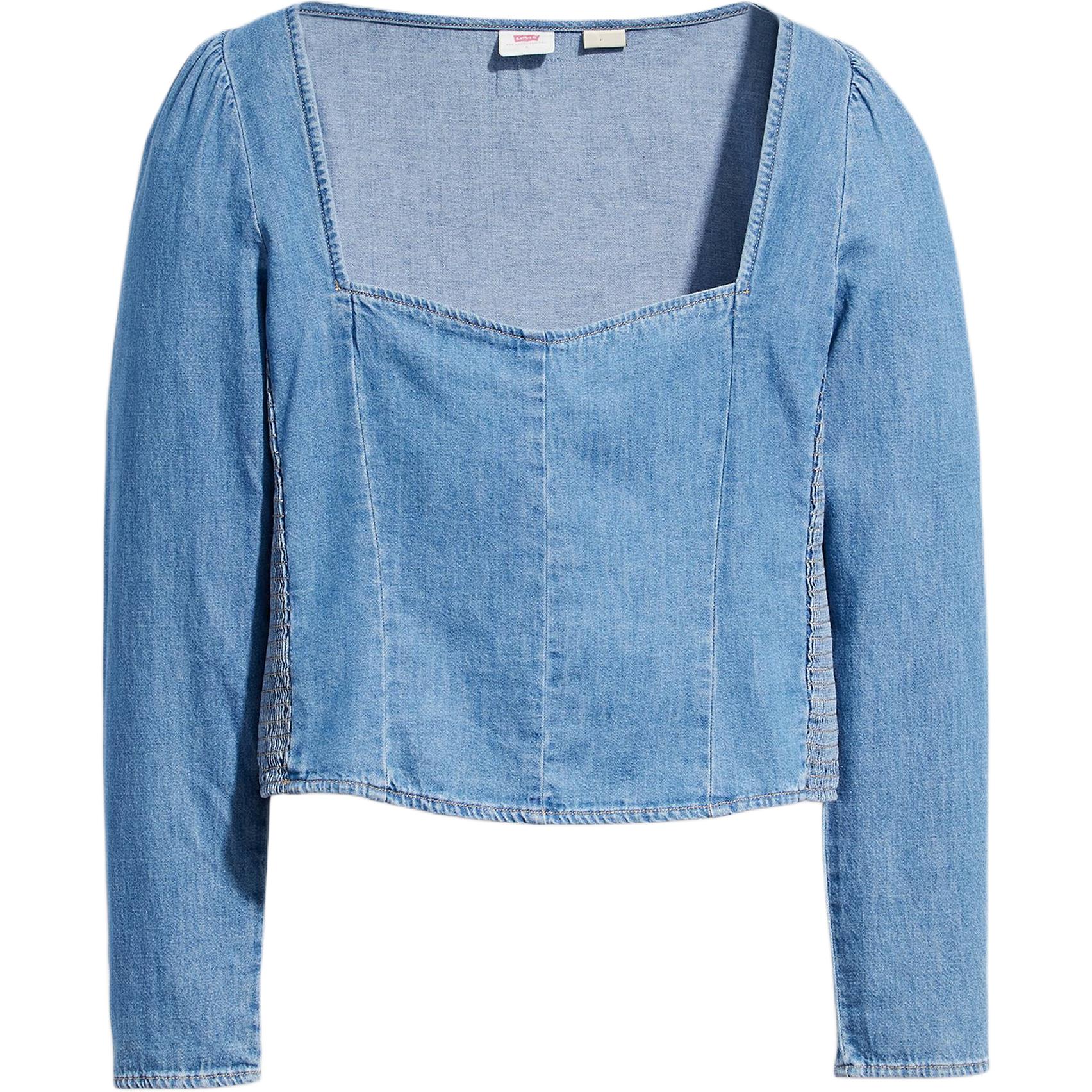 

Levis Модная Повседневная Приталенная Универсальная Рубашка с Длинным Рукавом Женские рубашки A76240001 S