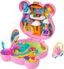 Polly Pocket x Care Bears Doll Playset with Toy Vehicle and Themed Travel and Partnership Compact & Accessories, Toy,