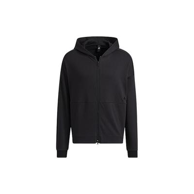 Sports Zip-Up Hoodie Jacket Men Tops Black HD0079
