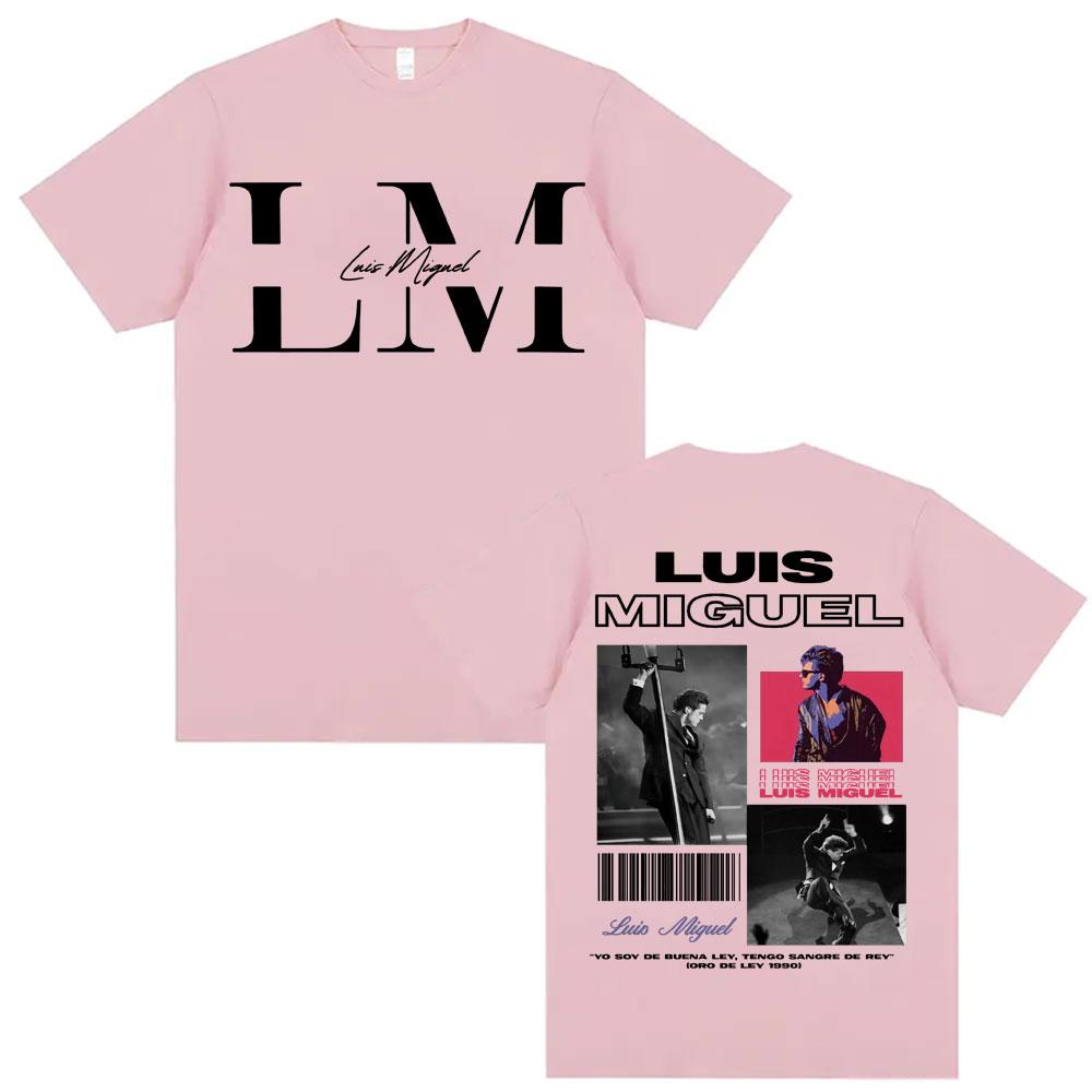 Rapper Luis Miguel Album Tour Graphic Tshirts Male Harajuku Hip Hop Oversized T Shirt Unisex Women High Quality Casual Cotton Tees