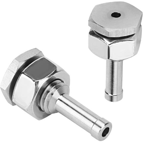 Turbo-Boostdruck-Schnellanschluss, Autoturbo-Rohrverschraubung Druckquelle an Silikonschlauch 31504101-019 M10 x 1,25 mm