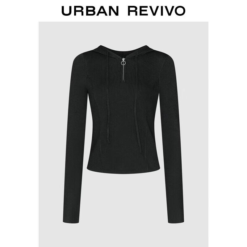 

UR Women s Half-Zip Hooded Knit Sweater S