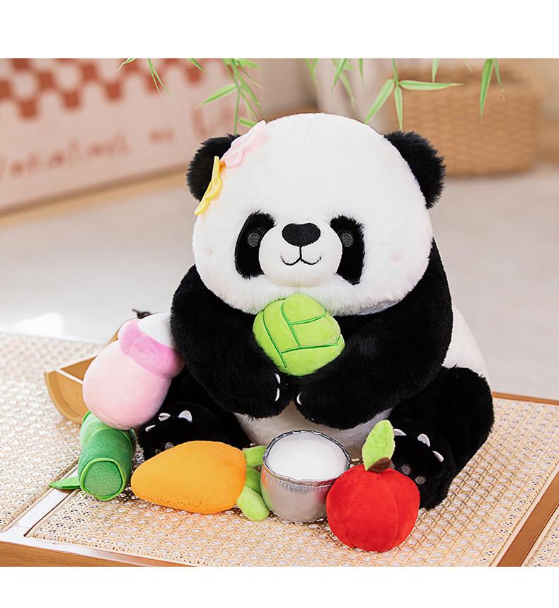 Cute And Cuddly Panda Backpack Keychain With Soft Plush Doll Perfect For Gifts