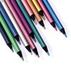 12-Color Metallic Pencil Set for Artists and Students - Soft Wood, Vibrant Colors, Smooth Application