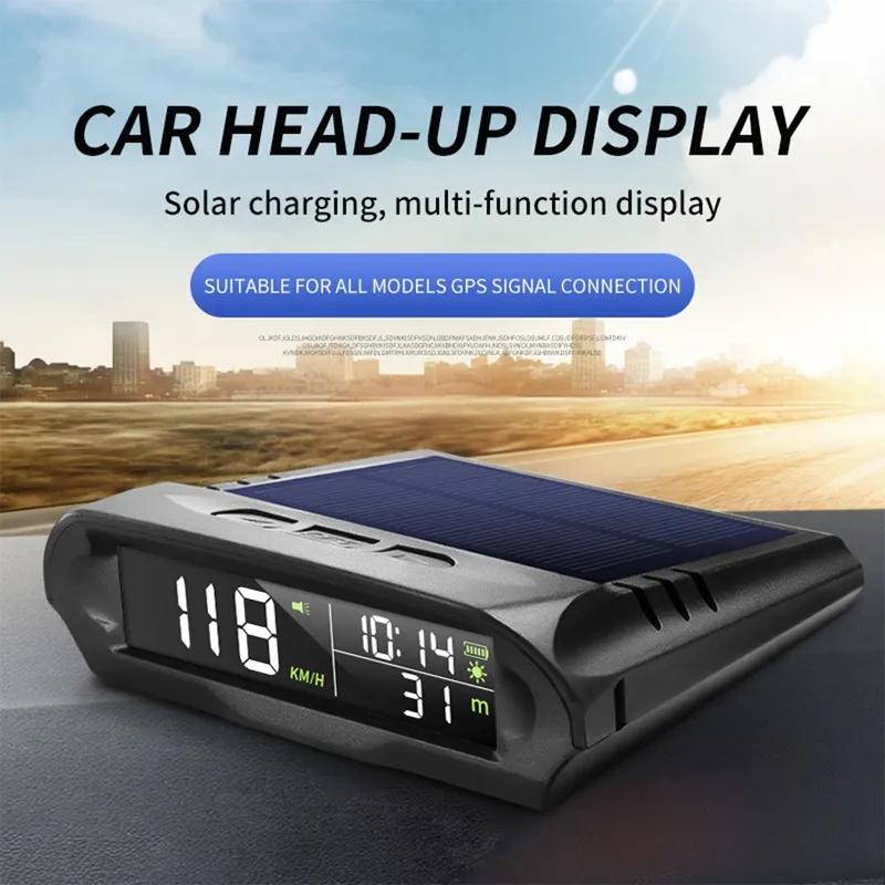 ELING Multi-function Display GPS Speedometer with Fatigue Driving Reminder Overspeed Alarm Time Altitude Solar Charging Boat RV