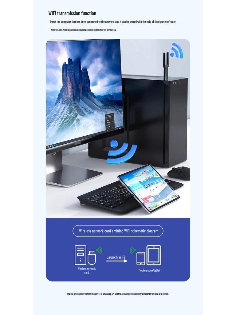 Spot 1300M Dual-Band USB WiFi Adapter: Wireless Network Receiver & Transmitter