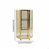 Geometrische Glas-Schmuckschatulle Andenken Große Kapazität Display Organizer Box für