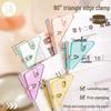 Transparent Triangle Corner Test Paper Storage Clip Folder
