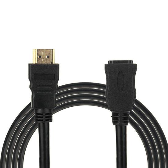 DOONJIEY 0.3/0.5/1/1.5m Gold Plated HDMI-compatible Male to Female Extension Cable Extender