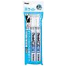 Pentel Permanent Marker White Medium Point 3 Pieces X100W-M3