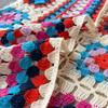 Böhmischer Strickschal Pullover Hohl-Spitzenärmel Häkel-Stickerei Design Lockerer Cardigan Mantel