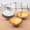10Pcs Aluminum Alloy Non-stick Egg Tart Mold Cupcake Muffin Cookie Baking Mould