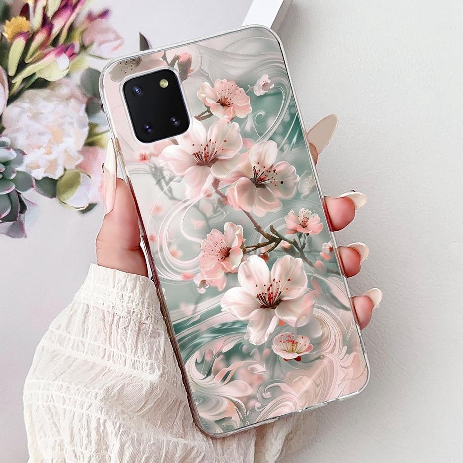 For Samsung Galaxy Note 10 Lite Case SM-N770F Luxury Love Heart Painted Cover Soft Slim Phone Case For Samsung Note10 Lite Shell