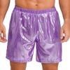 Shorts Boxer Brillants pour Homme Ceinture Élastique Design Poche Latérale Coupe Ample Shorts de Plage Brillants Vêtements d'Intérieur