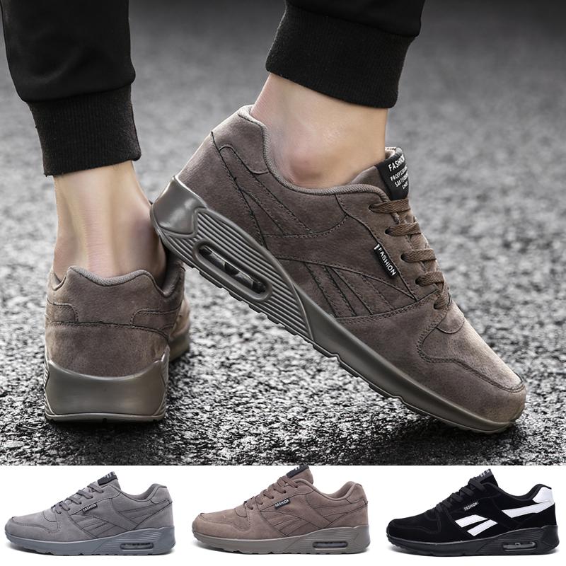 Buy Men's Fashion Leather Sneaker Casual Flat Running Sport Shoes