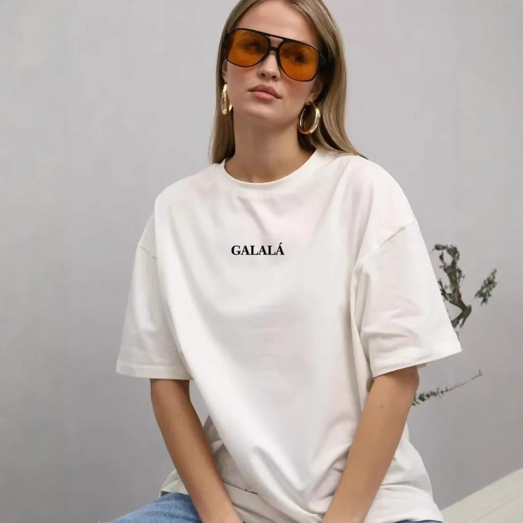 Women's Short Sleeve Graphic Tee Round Neck Casual Fashion T-Shirt With Vintage Print Oversized Fit