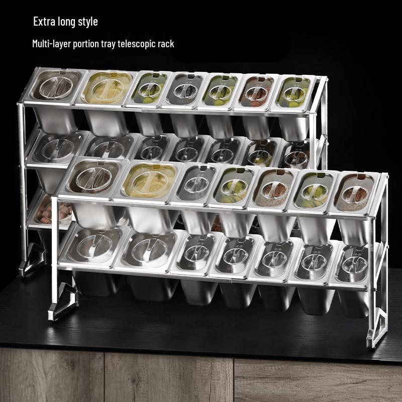 Stainless Steel Multi-Layer Ingredient Prep Container