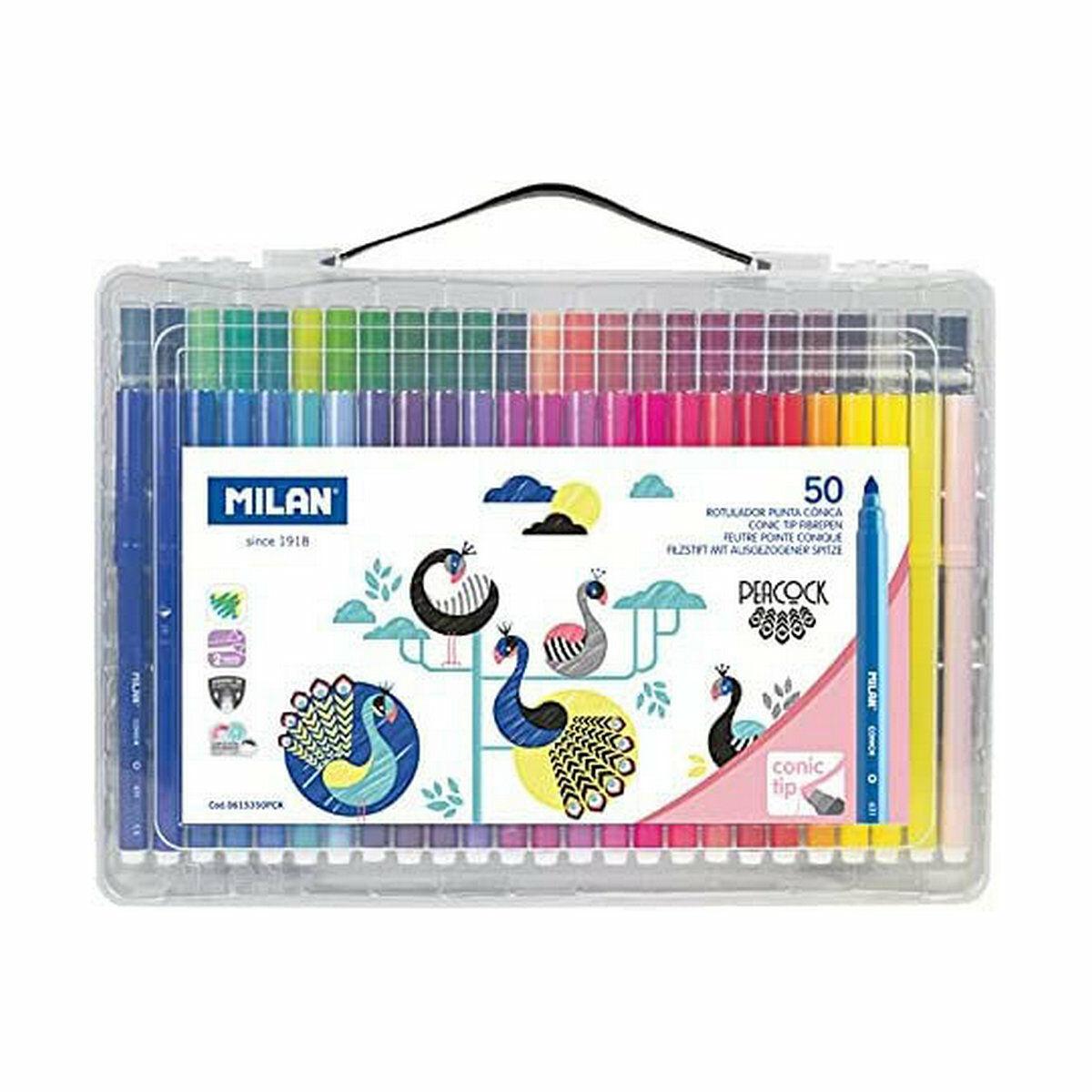 

Milan Multicolor Markers 50 Pieces TU прозрачный