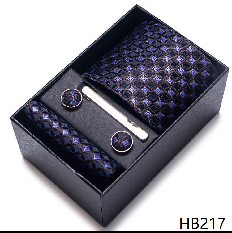 Men's Formal Business Jacquard Tie Gift Box Set