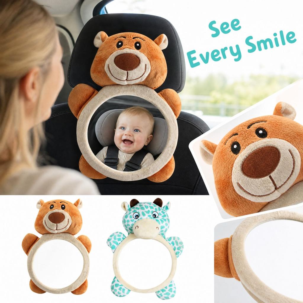 Baby Car Mirror for Rear-Facing Infant - Car Backseat Observation Mirror