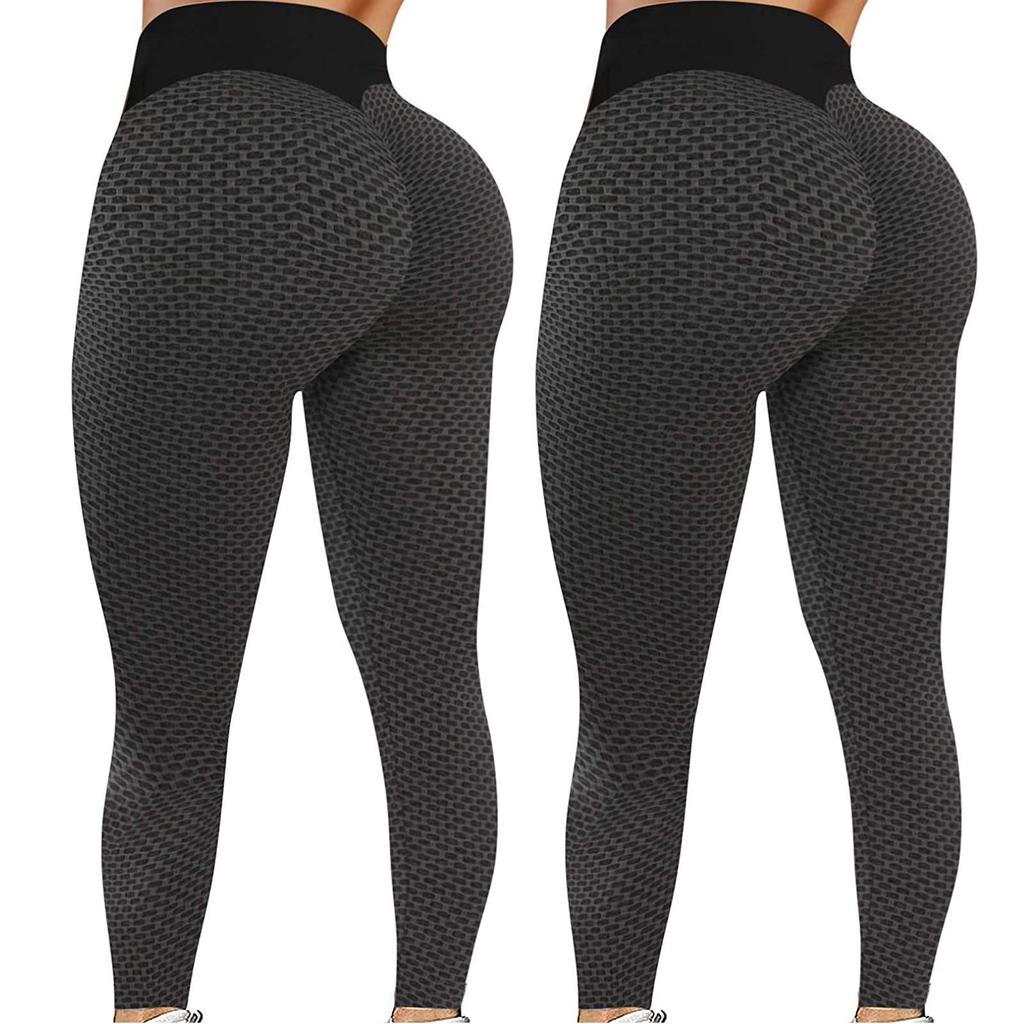 2PC Womens Stretch Yoga Leggings Fitness Running Gym Sports Pants