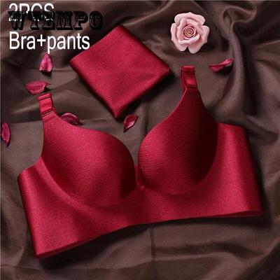 Zestaw biustonosza push-up Plus Size Kobiety Koronkowe komplety bielizny Komplety bielizny Biustonosze i majtki