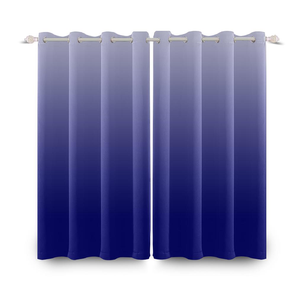 Modern Solid Color Gradient Curtains Minimalist Style Interior Living Room Sizes Curtain Darkening For Area Made Of Polyester