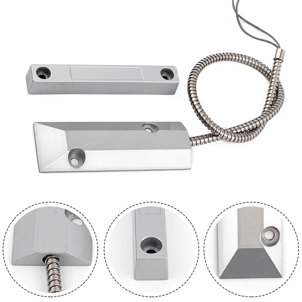 Zinc Alloy Sensor Security Sensor 30cm Cable Length Garage Door Sensor Zinc Alloy Construction Easy Installation