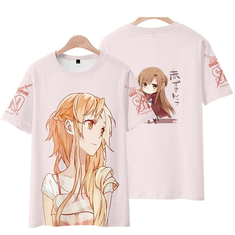 Sword Art Online AnimeT-Shirts Men Women Tee Shirt Short SleeveT Shirt Plus Size Tops