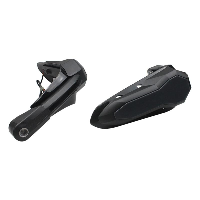 Motorcycle Windshield Hand Guard, Off-Road Vehicle Modified Led Lights Night Daytime Running Light Cover Hand Guard, Bow Guard Hand Plate