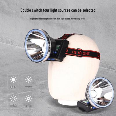 High-Power Waterproof LED Headlamp with Long-lasting Rechargeable Battery for Outdoor Use
