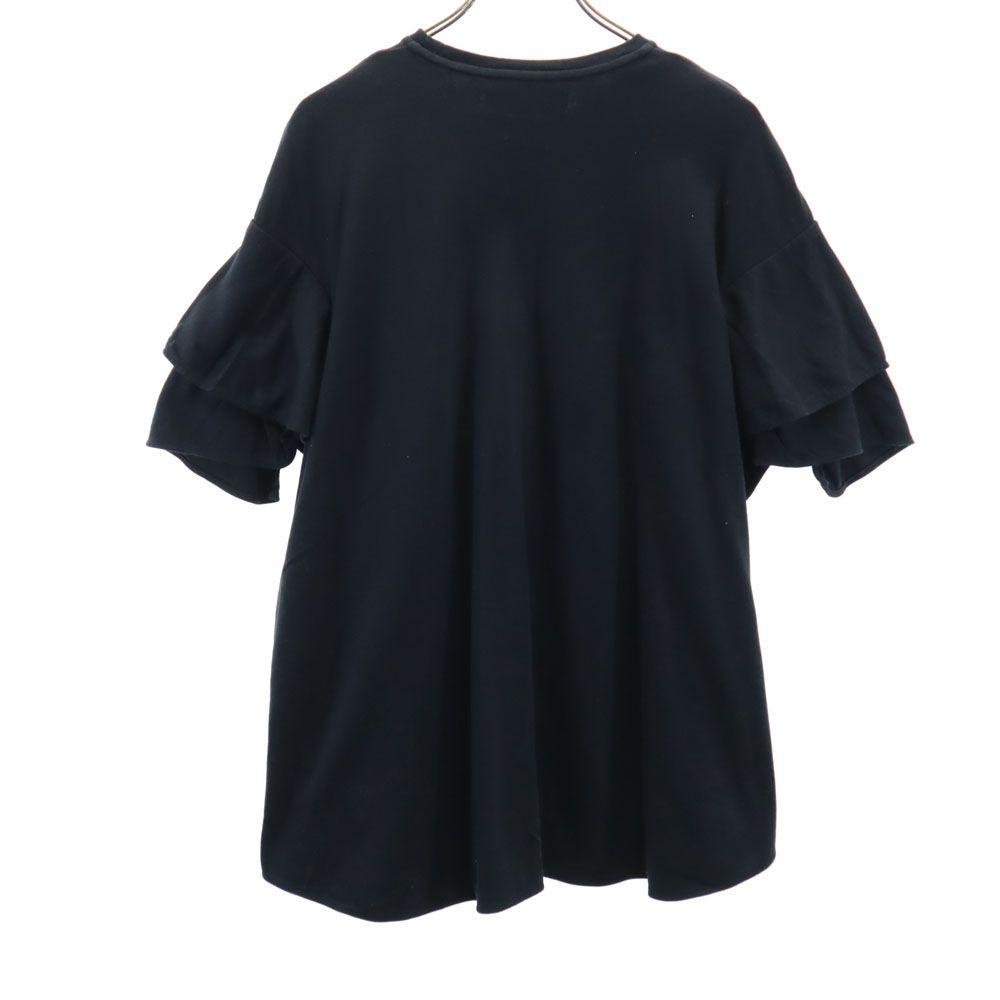 AKIRANAKA Cut Tunic 2 Black T-shirt Women Used