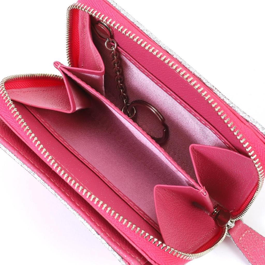 Glitter Bifold Wallet ZH0465 Rose 74741 [Kitamura] Women's [Red]