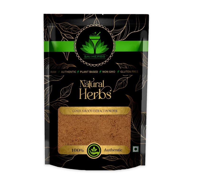 SAI HERBS Coleus Root Extract Powder - Gandira Root Ext Pdr - Natural Botanical Extract (250 g)