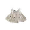 Girls Summer Two Piece Set with Bow Tank Top and Bloomer Shorts