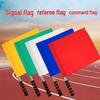 Sports Meet Referee & Linesman Hand Flags: Red, Yellow, Blue & White for Track, Field, and Football.
