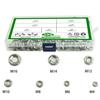 390Pcs Convex Washer Set M4M6M8M10-M16 Bowl Washer Conical Washer Box