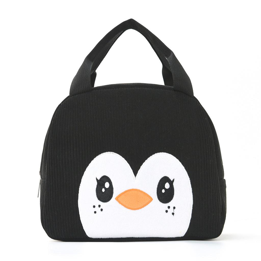 Borsa termica da pranzo pinguino per bambini con design portatile e ritenzione del calore