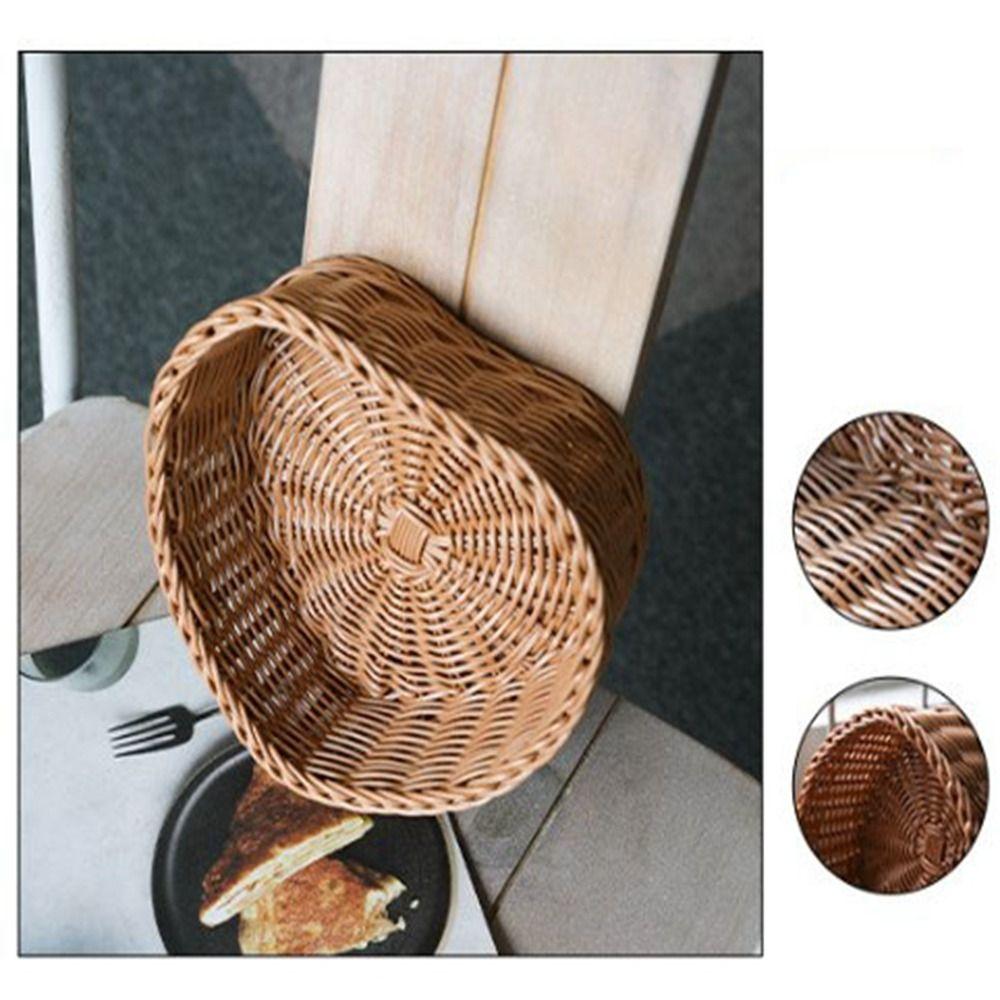 Coș de Răchită Imitație Rattan de Uz Casnic Afișaj de Masă pentru Servire Restaurant