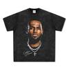 Lebron James Porträt Übergroßes gewaschenes T-Shirt