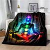 3D Chakra bedruckte Decken Warme Flanelldecken Weiche und bequeme Decke Bettbezüge Decken für Betten Geburtstagsgeschenk