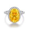 Pigeon Egg Diamond Ring: European & American Style, S925 Sterling Silver, High-Carbon Diamond, Fashion Banquet Ring for Women