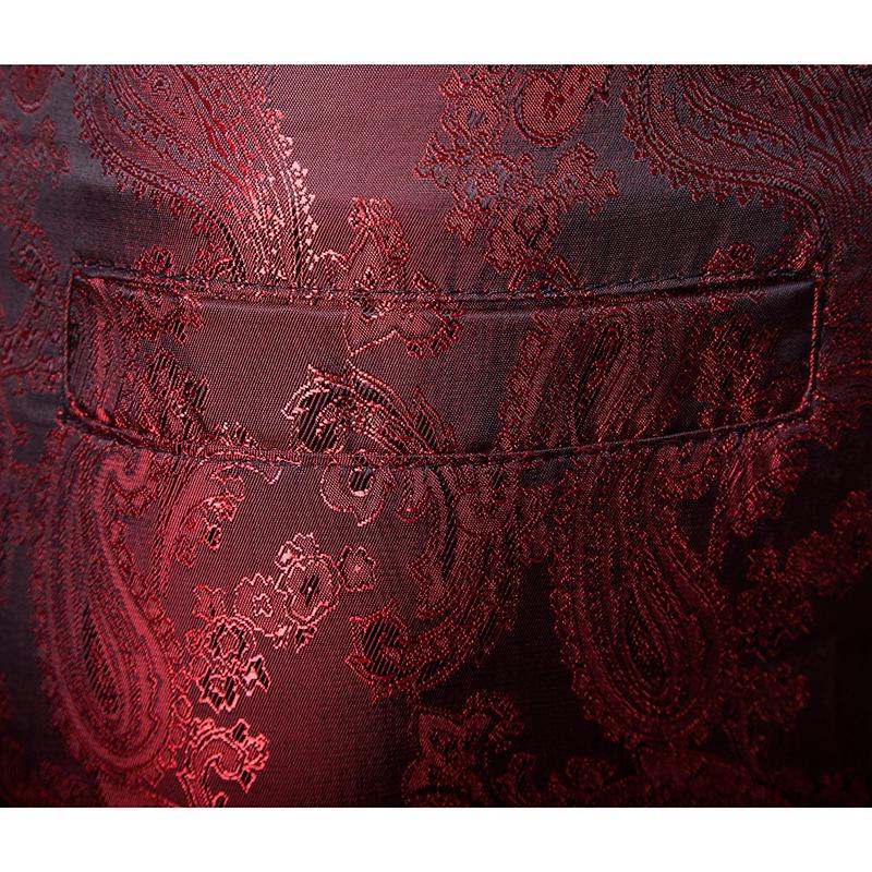 Men's Slim Fit Dark Pattern Performance Suit Trousers for Autumn/Winter