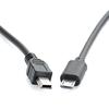 Micro-USB-Stecker auf Mini-USB-Stecker Datenadapter Konverterkabel Schnur
