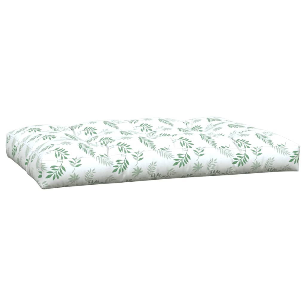 7 Piece Palette Cushions with Leaf Pattern Fabric
