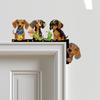 Dachshund Diamond Painting Door Corner Sign Diamond Art Door Right Angle Sign 5D DIY Wooden Door Topper for Indoor Outdoor Wall